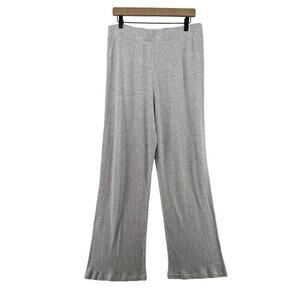 The Group Babaton Size 1X Casual Pants Waffle Knit Gray Wide Leg Sleep Pull On